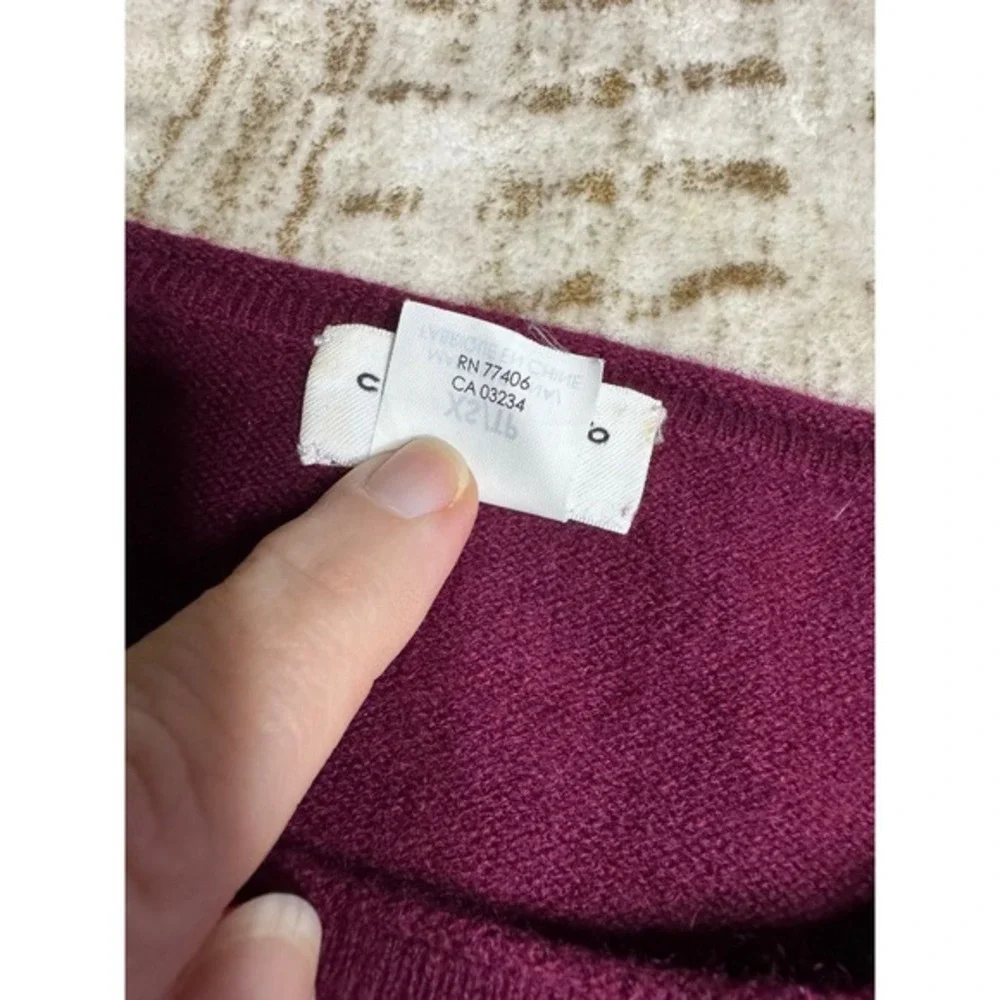 Club Monaco Cashmere Pullover Sweater XS Small Luxury Designer Colorblock - Picture 3 of 6